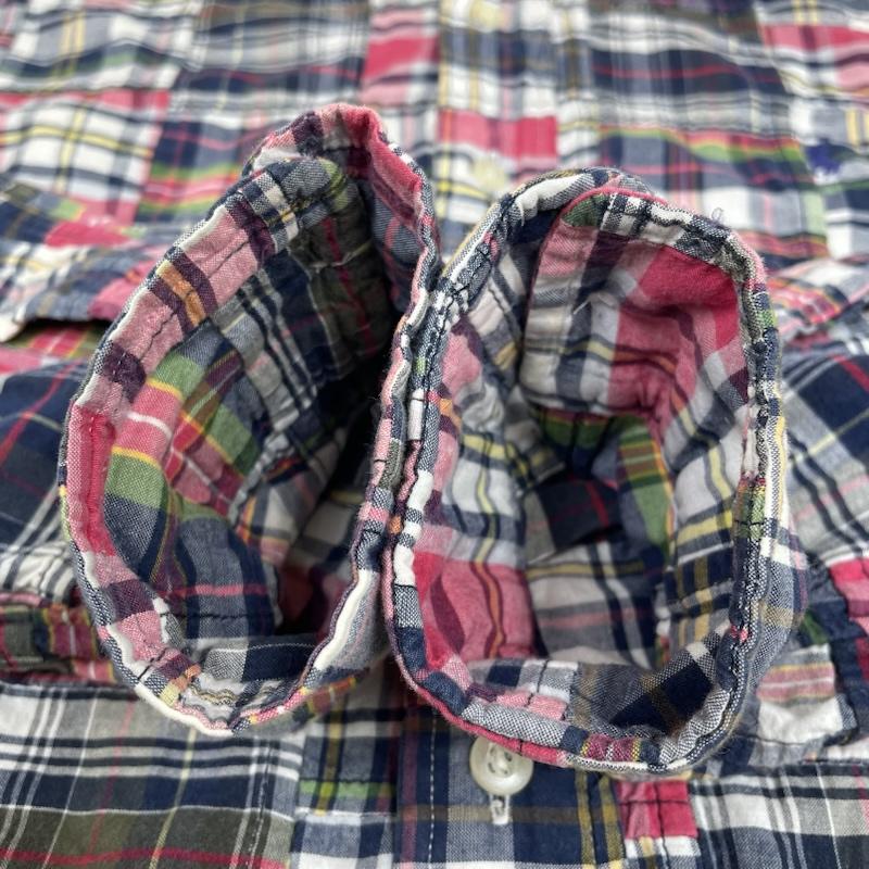 ラルフローレン RALPHLAUREN シャツ、ブラウス 長袖 長袖 シャツ ブラウス ボタンダウン パッチワーク チェック柄 ポニーロゴ 刺繍 S チェック X ロゴ、文字 X ワンポイント X 刺繍 マルチカラー / マルチカラー / multicolor メンズ USED 古着 中古 50143880