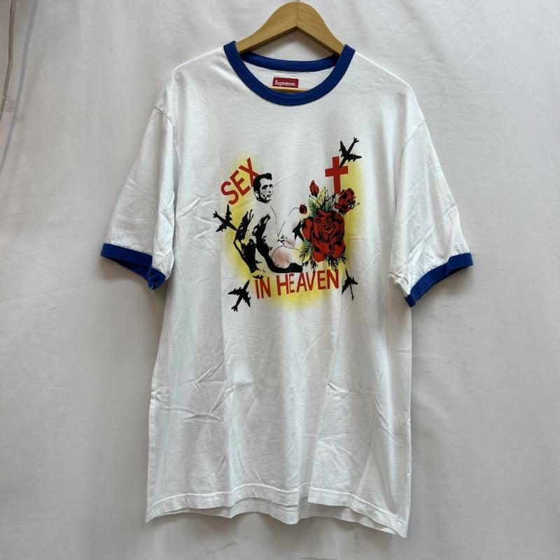シュプリーム Supreme Tシャツ 半袖 23ss Sex In Heaven Ringer Tee リンガー 半袖Tシャツ L 白 / ホワイト / white メンズ USED 古着 中古 50143940