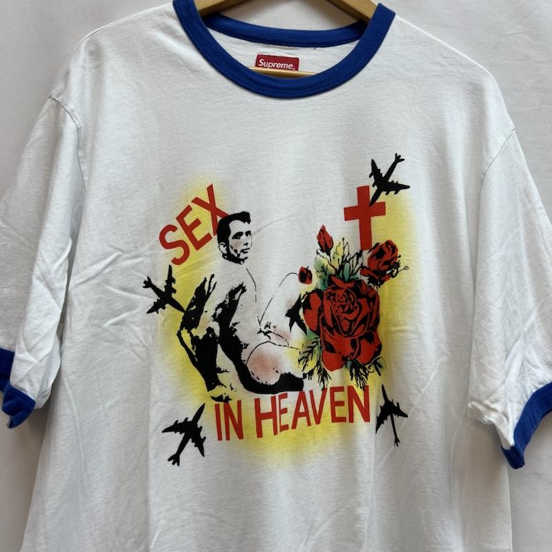 シュプリーム Supreme Tシャツ 半袖 23ss Sex In Heaven Ringer Tee リンガー 半袖Tシャツ L 白 / ホワイト / white メンズ USED 古着 中古 50143940