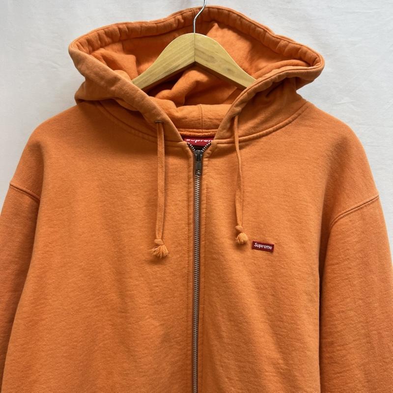 シュプリーム Supreme パーカー 長袖 Small Box Zip Up Sweatshirt スモールボックスロゴ フルジップ パーカー L 橙 / オレンジ / orange メンズ USED 古着 中古 50143946