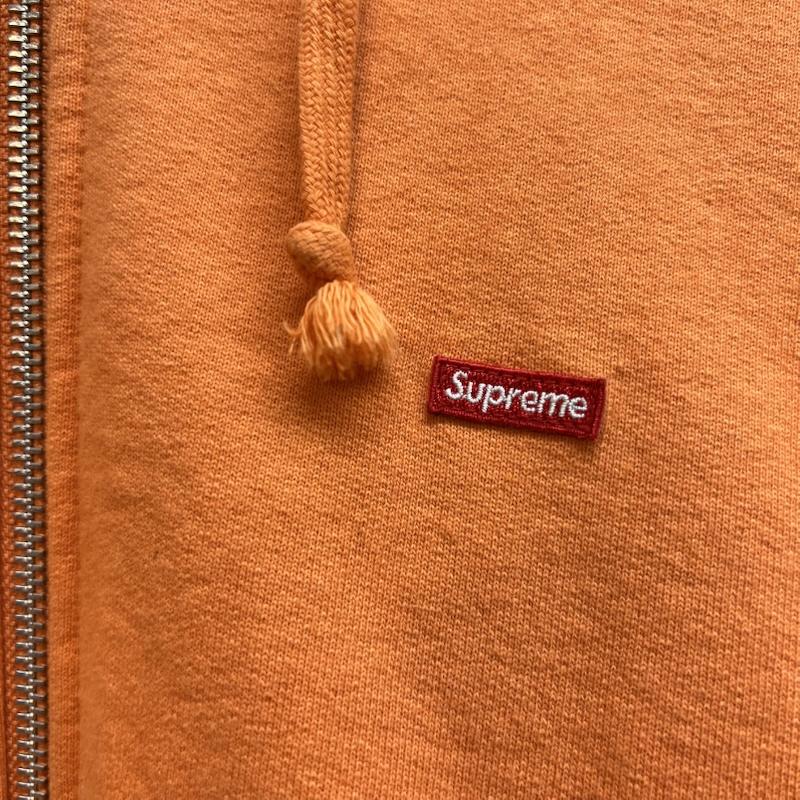 シュプリーム Supreme パーカー 長袖 Small Box Zip Up Sweatshirt スモールボックスロゴ フルジップ パーカー L 橙 / オレンジ / orange メンズ USED 古着 中古 50143946