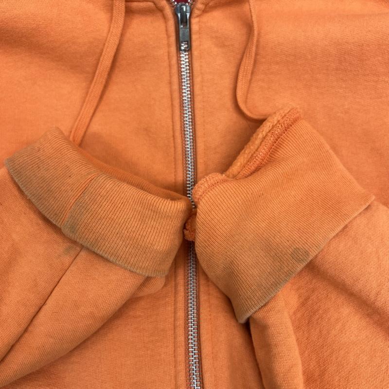 シュプリーム Supreme パーカー 長袖 Small Box Zip Up Sweatshirt スモールボックスロゴ フルジップ パーカー L 橙 / オレンジ / orange メンズ USED 古着 中古 50143946