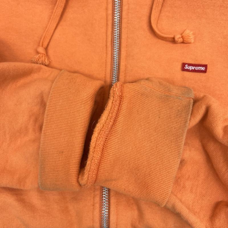 シュプリーム Supreme パーカー 長袖 Small Box Zip Up Sweatshirt スモールボックスロゴ フルジップ パーカー L 橙 / オレンジ / orange メンズ USED 古着 中古 50143946
