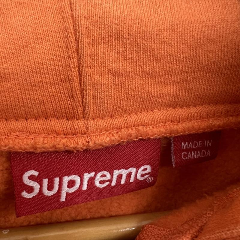 シュプリーム Supreme パーカー 長袖 Small Box Zip Up Sweatshirt スモールボックスロゴ フルジップ パーカー L 橙 / オレンジ / orange メンズ USED 古着 中古 50143946