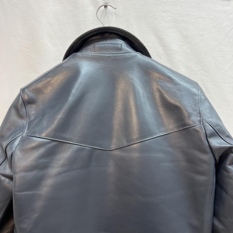 ルイスレザー Lewis Leathers ジャケット、上着 ライダース 402T LIGHTNING TIGHT FIT HORSEHIDE ライトニング ホースハイド 36 紺 / ネイビー / navy メンズ USED 古着 中古 50143954