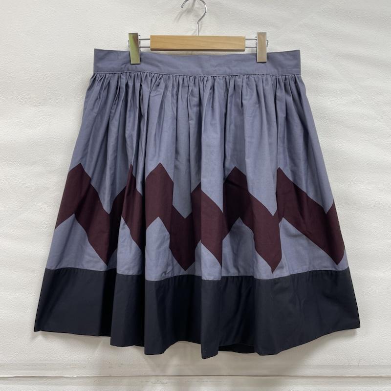ヴィヴィアン ウエストウッド レッドレーベル Vivienne Westwood red label スカート ひざ丈スカート エプロン レイヤード 巻き スカート リボン イタリア製 40 無地 紺 / ネイビー / navy X ボルドー / ボルドー / レディース USED 古着 中古 50143966