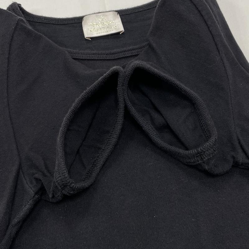 ヴィヴィアンウエストウッド Vivienne Westwood Tシャツ 半袖 オーブ 刺繍 半袖 Tシャツ カットソー イタリア製 XS ワンポイント X ロゴ、文字 X 刺繍 黒 / ブラック / black レディース USED 古着 中古 50143971