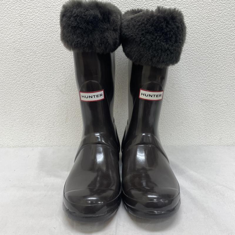 ハンター HUNTER 長靴、レインシューズ 長靴、レインシューズ W23754 AMPSTEAD SHORT レイン シューズ ブーツ ボア UK：6 茶 / ブラウン / brown レディース USED 古着 中古 50143988