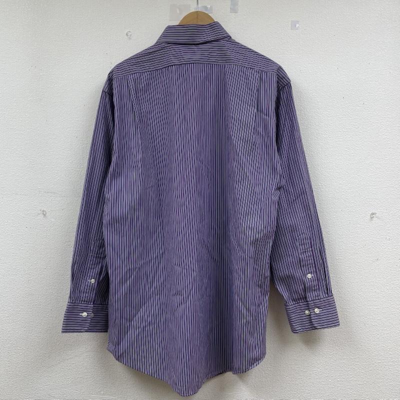 ポロバイラルフローレン Polo by RALPH LAUREN シャツ、ブラウス 長袖 REGENT CUSTOM FIT 長袖 シャツ ブラウス Shirt ロングスリーブ 胸ポケット ボタン ストライプ サイズ17 1/2 32/33 - ストライプ 紫 / パープル / purple メンズ USED 古着 中古 50143997