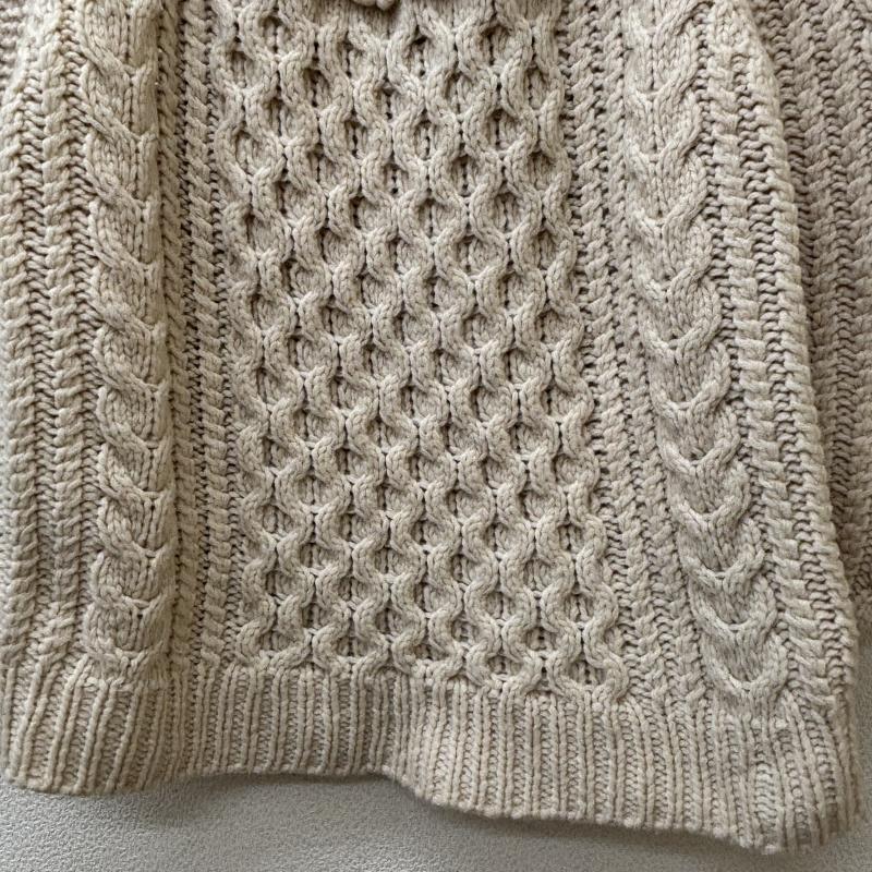 クラネ CLANE ニット、セーター 長袖 17106-2101 ARCH CABLE HAND KNIT ハイネック アーチ ケーブル ハンド ニット セーター 1 レディース USED 古着 中古 50144010