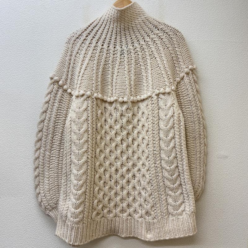 クラネ CLANE ニット、セーター 長袖 17106-2101 ARCH CABLE HAND KNIT ハイネック アーチ ケーブル ハンド ニット セーター 1 レディース USED 古着 中古 50144010