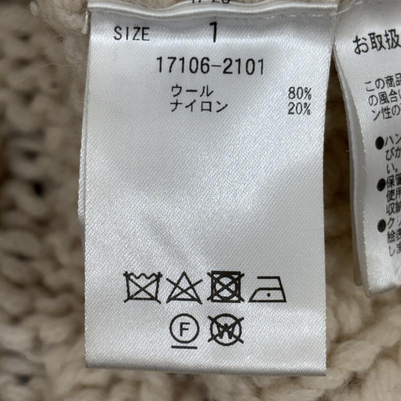 クラネ CLANE ニット、セーター 長袖 17106-2101 ARCH CABLE HAND KNIT ハイネック アーチ ケーブル ハンド ニット セーター 1 レディース USED 古着 中古 50144010