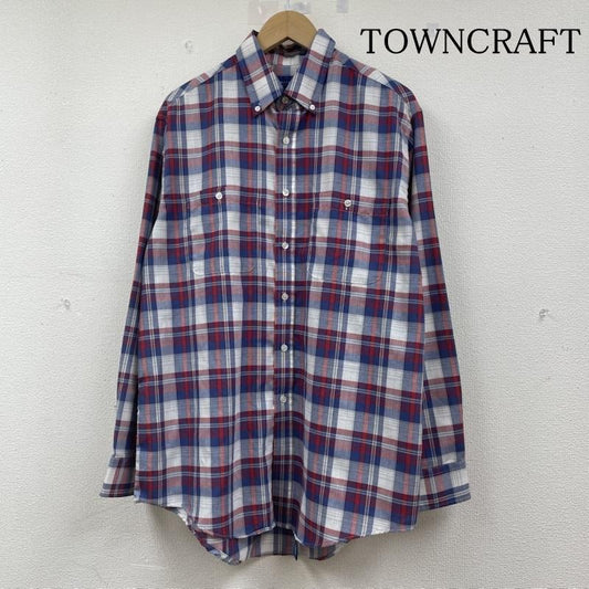 タウンクラフト TOWNCRAFT シャツ、ブラウス 長袖 90s 長袖 シャツ ブラウス Shirt ロングスリーブ オンブレチェック ボタンダウン L チェック マルチカラー / マルチカラー / multicolor メンズ USED 古着 中古 50144029
