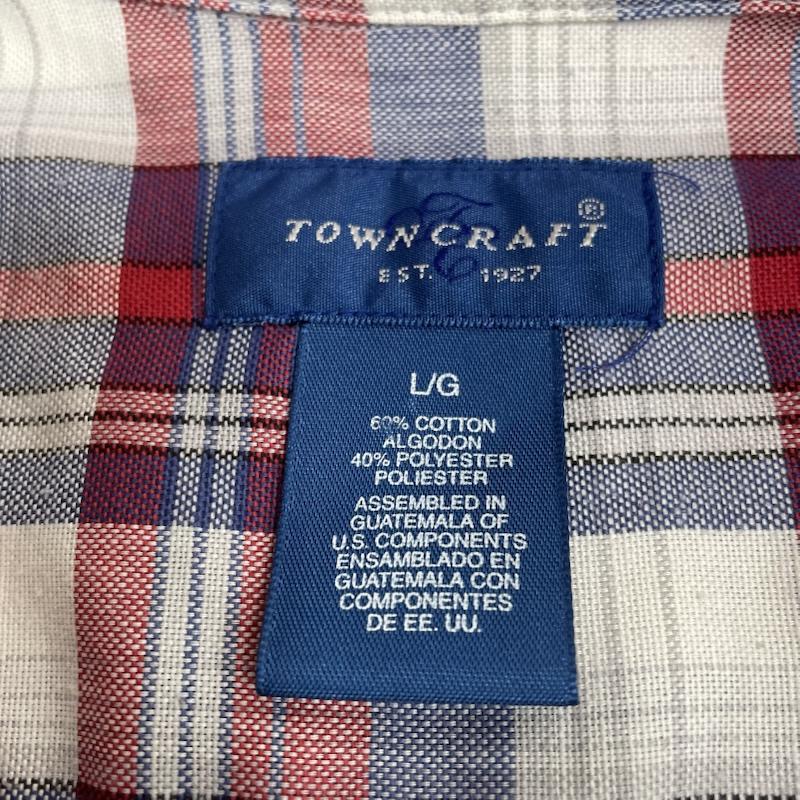 タウンクラフト TOWNCRAFT シャツ、ブラウス 長袖 90s 長袖 シャツ ブラウス Shirt ロングスリーブ オンブレチェック ボタンダウン L チェック マルチカラー / マルチカラー / multicolor メンズ USED 古着 中古 50144029