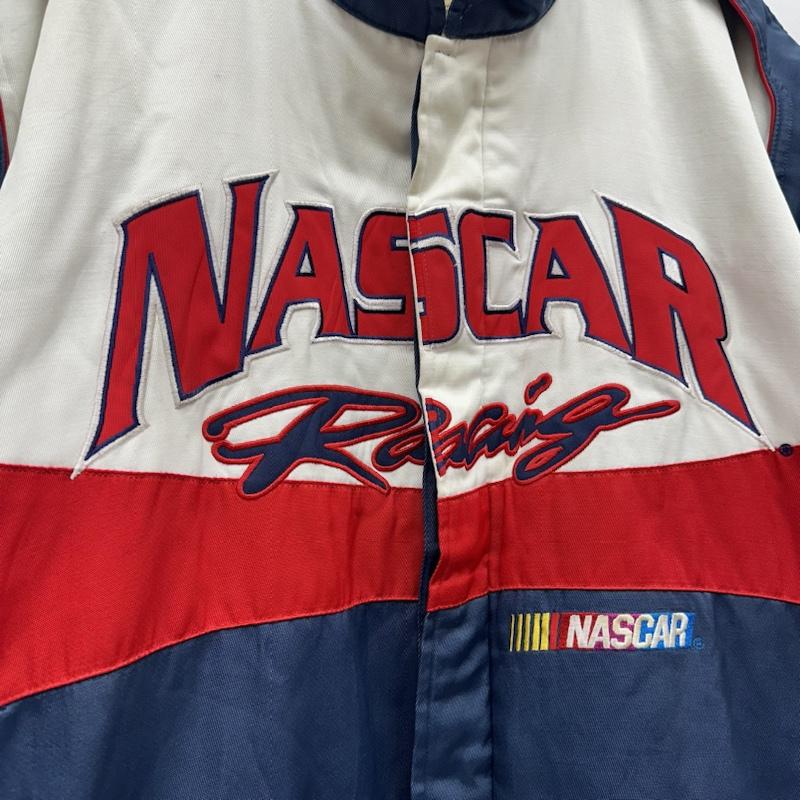 古着 USED ジャケット、上着 ジャンパー、ブルゾン 00s CHASE AUTHENTICS NASCAR 刺繍 ワッペン レーシング ジャケット XXL 白 / ホワイト / white X マルチカラー / マルチカラー / multicolor メンズ USED 古着 中古 50144066