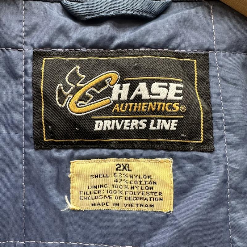 古着 USED ジャケット、上着 ジャンパー、ブルゾン 00s CHASE AUTHENTICS NASCAR 刺繍 ワッペン レーシング ジャケット XXL 白 / ホワイト / white X マルチカラー / マルチカラー / multicolor メンズ USED 古着 中古 50144066