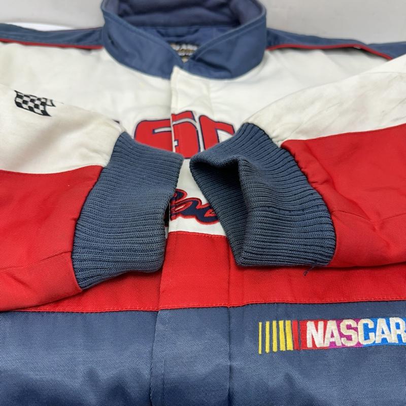 古着 USED ジャケット、上着 ジャンパー、ブルゾン 00s CHASE AUTHENTICS NASCAR 刺繍 ワッペン レーシング ジャケット XXL 白 / ホワイト / white X マルチカラー / マルチカラー / multicolor メンズ USED 古着 中古 50144066
