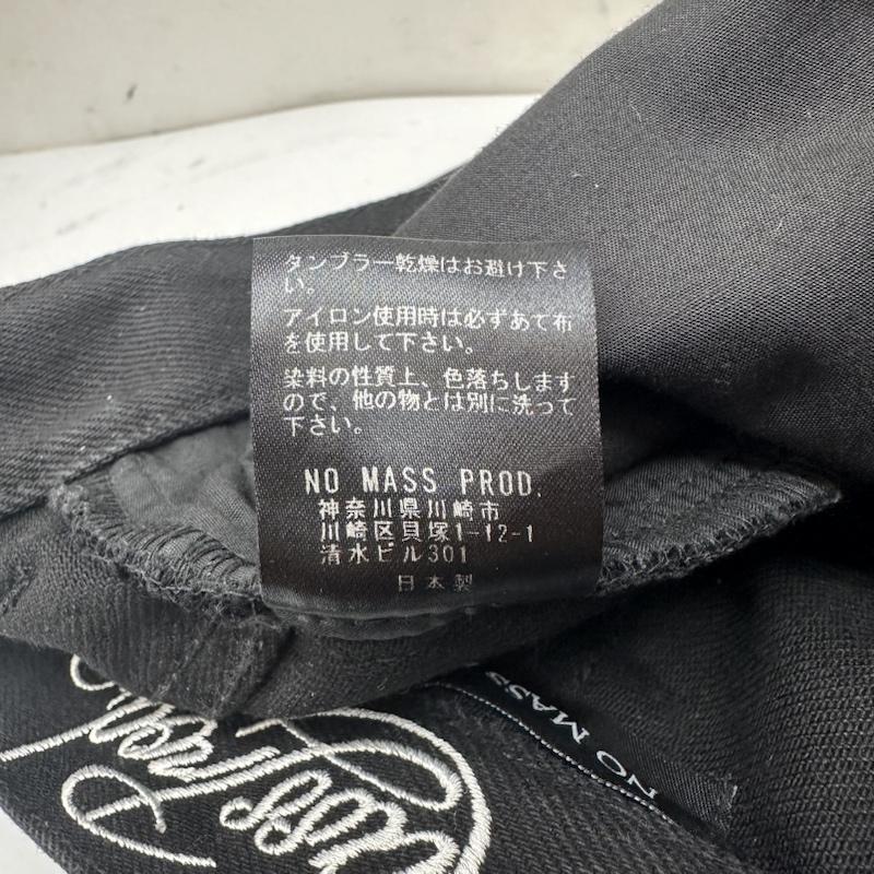 古着 USED パンツ デニム、ジーンズ NO MASS PROD スナップ デザイン ブラック デニム ワイド パンツ XL 黒 / ブラック / black メンズ USED 古着 中古 50144079