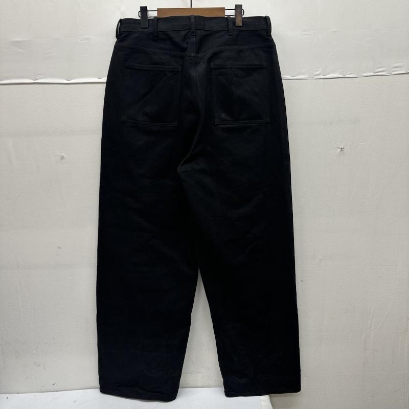 古着 USED パンツ デニム、ジーンズ NO MASS PROD スナップ デザイン ブラック デニム ワイド パンツ XL 黒 / ブラック / black メンズ USED 古着 中古 50144079