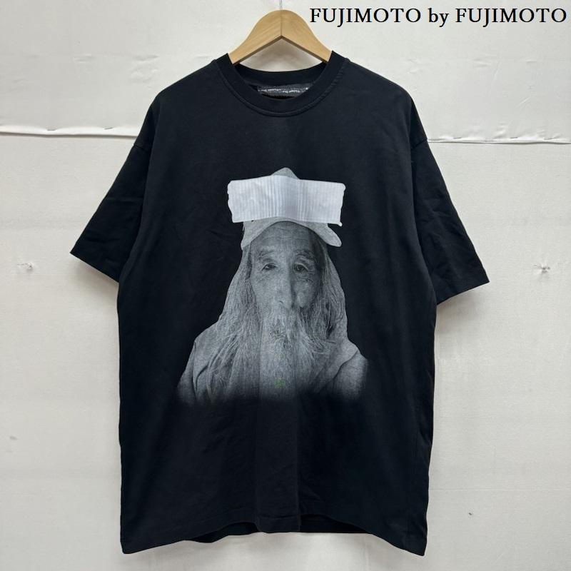 古着 USED Tシャツ 半袖 FUJIMOTO by FUJIMOTO FUJIMOTO FACE TEE フェイス プリント Tシャツ M 黒 / ブラック / black メンズ USED 古着 中古 50144082