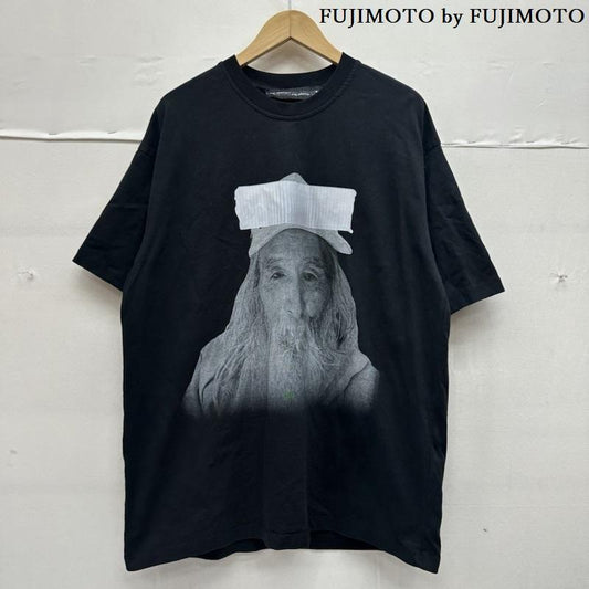 古着 USED Tシャツ 半袖 FUJIMOTO by FUJIMOTO FUJIMOTO FACE TEE フェイス プリント Tシャツ M 黒 / ブラック / black メンズ USED 古着 中古 50144082