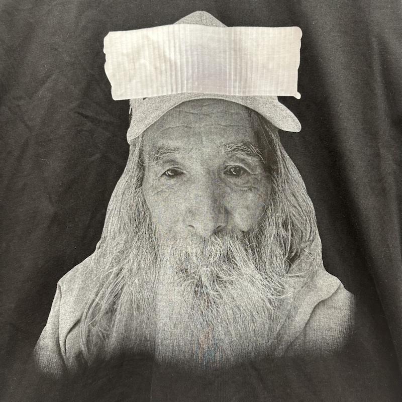 古着 USED Tシャツ 半袖 FUJIMOTO by FUJIMOTO FUJIMOTO FACE TEE フェイス プリント Tシャツ M 黒 / ブラック / black メンズ USED 古着 中古 50144082