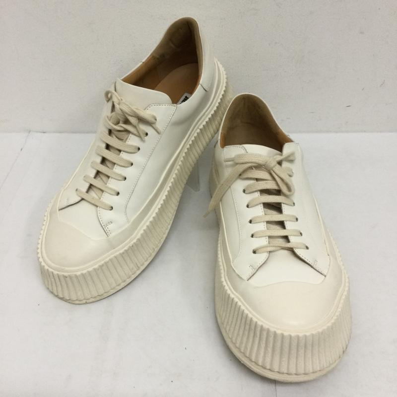 ジルサンダー JIL SANDER スニーカー スニーカー JIL SANDER ジルサンダー Chunky Lace sneakers レザー ローカット 厚底 チャンキー スニーカー 27.0cm 白 / ホワイト / white メンズ USED 古着 中古 50144097