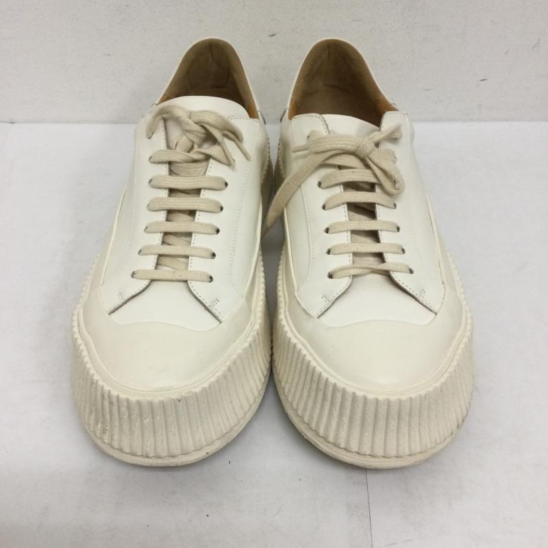 ジルサンダー JIL SANDER スニーカー スニーカー JIL SANDER ジルサンダー Chunky Lace sneakers レザー ローカット 厚底 チャンキー スニーカー 27.0cm 白 / ホワイト / white メンズ USED 古着 中古 50144097