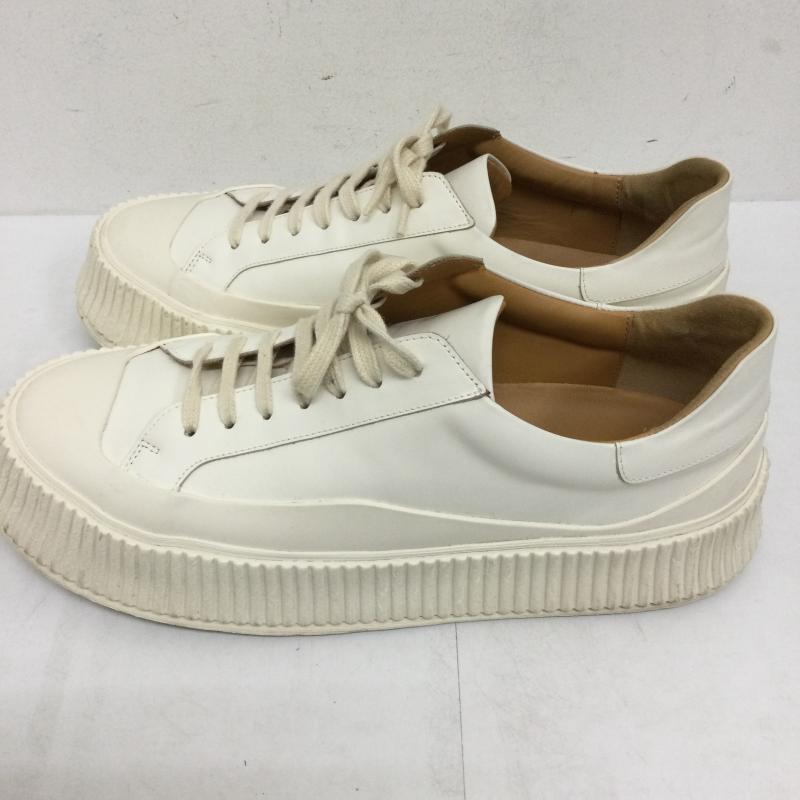 ジルサンダー JIL SANDER スニーカー スニーカー JIL SANDER ジルサンダー Chunky Lace sneakers レザー ローカット 厚底 チャンキー スニーカー 27.0cm 白 / ホワイト / white メンズ USED 古着 中古 50144097