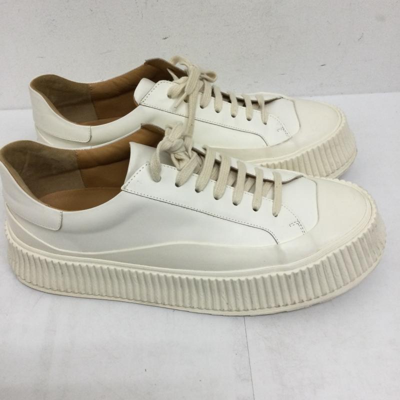 ジルサンダー JIL SANDER スニーカー スニーカー JIL SANDER ジルサンダー Chunky Lace sneakers レザー ローカット 厚底 チャンキー スニーカー 27.0cm 白 / ホワイト / white メンズ USED 古着 中古 50144097
