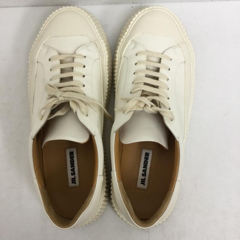 ジルサンダー JIL SANDER スニーカー スニーカー JIL SANDER ジルサンダー Chunky Lace sneakers レザー ローカット 厚底 チャンキー スニーカー 27.0cm 白 / ホワイト / white メンズ USED 古着 中古 50144097
