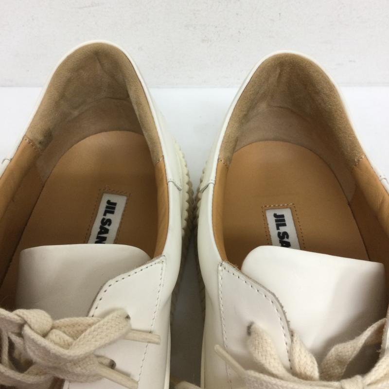 ジルサンダー JIL SANDER スニーカー スニーカー JIL SANDER ジルサンダー Chunky Lace sneakers レザー ローカット 厚底 チャンキー スニーカー 27.0cm 白 / ホワイト / white メンズ USED 古着 中古 50144097