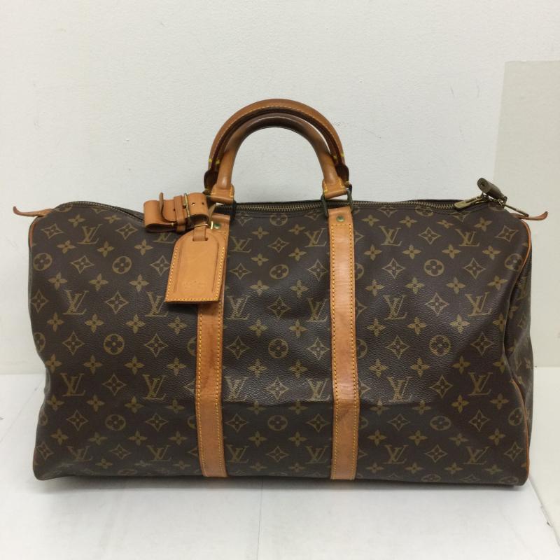 ルイヴィトン LOUIS VUITTON ボストンバッグ ボストンバッグ LOUIS VUITTON キーポル50 モノグラム PVC ブラウン M41426 VI874 - 総柄 茶 / ブラウン / brown レディース USED 古着 中古 50144100