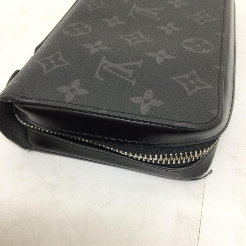ルイヴィトン LOUIS VUITTON 財布 長財布 ルイ・ヴィトン モノグラムエクリプスジッピー XL ブラック/グレー M41503 メンズ 長財布 - 総柄 灰 / グレー / gray メンズ USED 古着 中古 50144101