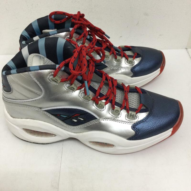 リーボック Reebok スニーカー スニーカー Reebok クエスチョン ミッド QUESTION MID MEETS アイバーソン ハーデン IVERSON HARDEN FZ1366 28.0cm 銀 / シルバー / silver color メンズ USED 古着 中古 50144110