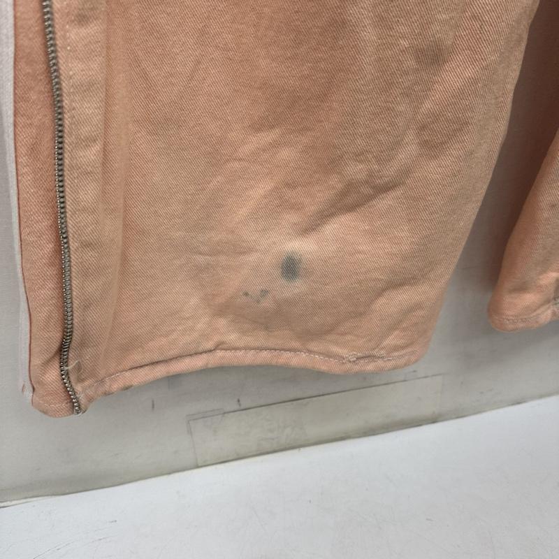 古着 USED パンツ デニム、ジーンズ cozy worldwide サイド ジップ ライン ダメージ デニム ワイド パンツ M 桃 / ピンク / pink メンズ USED 古着 中古 50144112