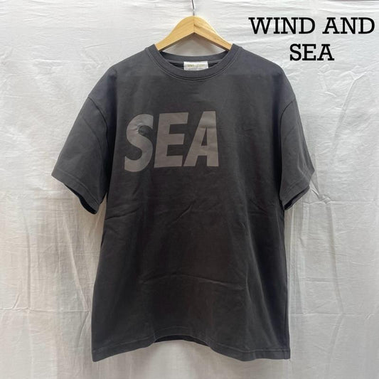 ウィンダンシー WIND AND SEA Tシャツ 半袖 WDS-SEA-22S-02 ロゴ プリント S/S T-SHIRT ストリート L ダークグレー / ダークグレー / メンズ USED 古着 中古 50144116