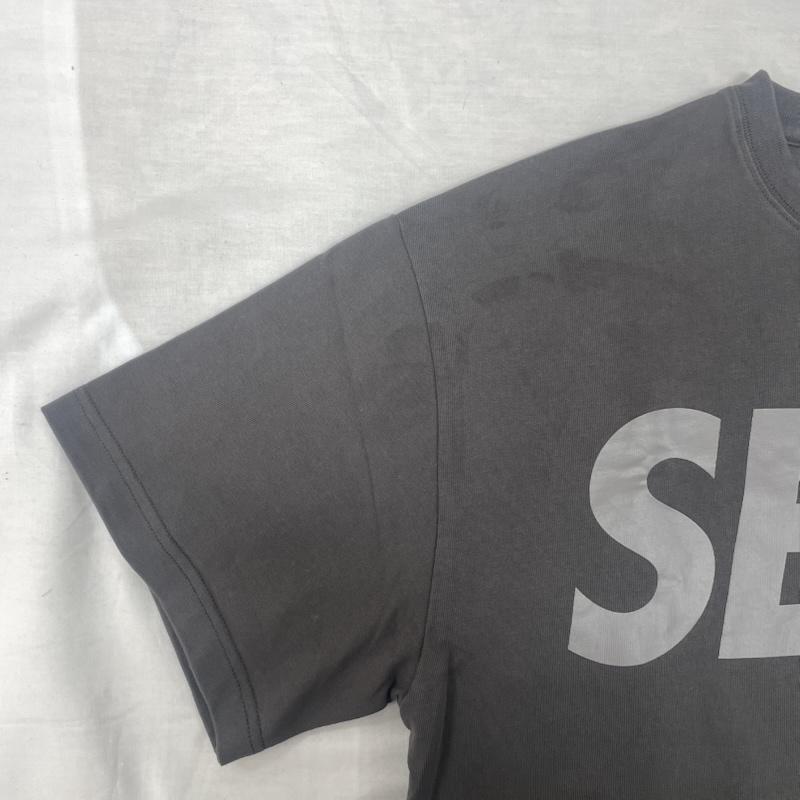 ウィンダンシー WIND AND SEA Tシャツ 半袖 WDS-SEA-22S-02 ロゴ プリント S/S T-SHIRT ストリート L ダークグレー / ダークグレー / メンズ USED 古着 中古 50144116