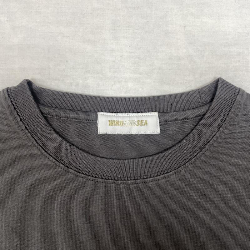 ウィンダンシー WIND AND SEA Tシャツ 半袖 WDS-SEA-22S-02 ロゴ プリント S/S T-SHIRT ストリート L ダークグレー / ダークグレー / メンズ USED 古着 中古 50144116