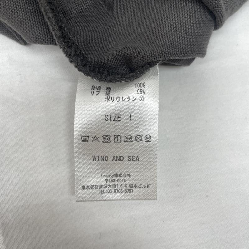 ウィンダンシー WIND AND SEA Tシャツ 半袖 WDS-SEA-22S-02 ロゴ プリント S/S T-SHIRT ストリート L ダークグレー / ダークグレー / メンズ USED 古着 中古 50144116