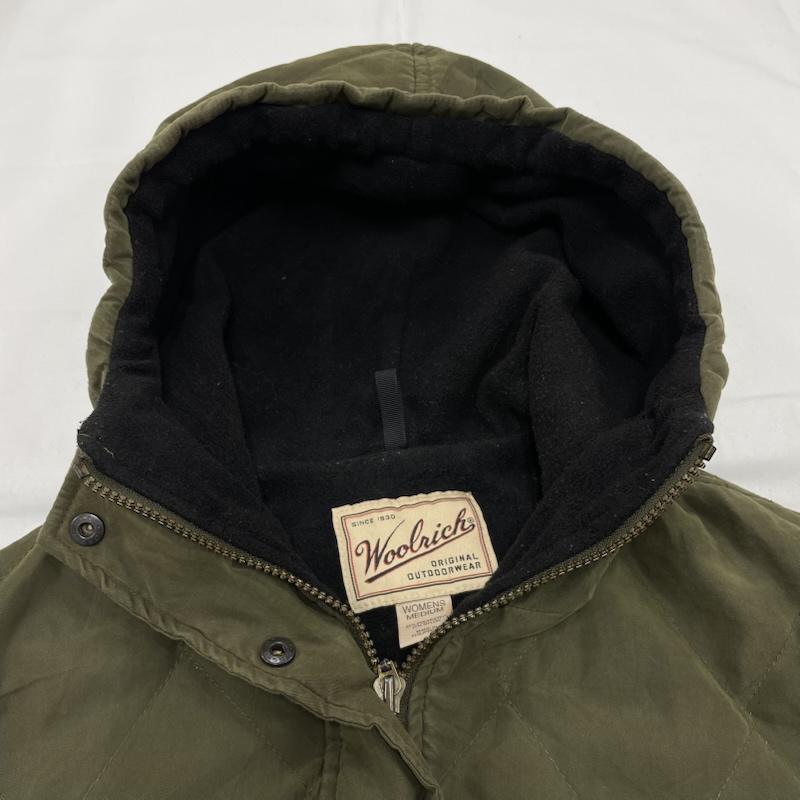 ウールリッチ WOOLRICH ジャケット、上着 ジャンパー、ブルゾン キルティング ジャケットモッズ コート ミリタリー ブルゾン M 無地 カーキ / カーキ / khaki レディース USED 古着 中古 50144121