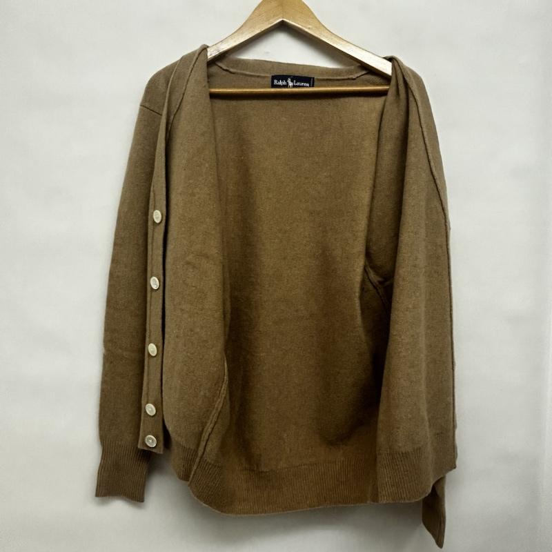 ラルフローレン RALPHLAUREN カーディガン 長袖 長袖カーディガン ワンポイントロゴ L ロゴ、文字 ベージュ / ベージュ / beige レディース USED 古着 中古 50144162