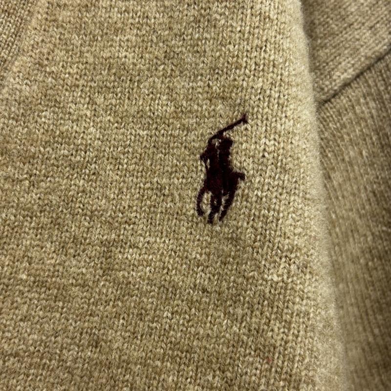 ラルフローレン RALPHLAUREN カーディガン 長袖 長袖カーディガン ワンポイントロゴ L ロゴ、文字 ベージュ / ベージュ / beige レディース USED 古着 中古 50144162