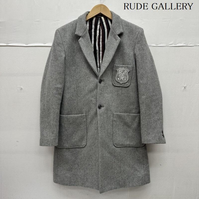 ルードギャラリー RUDE GALLERY コート コート一般 13AW メルトン ウール チェスター コート 2 灰 / グレー / gray メンズ USED 古着 中古 50144175
