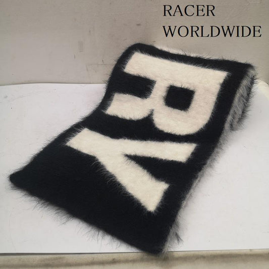古着 USED マフラー マフラー RACER WORLDWIDE Core Memory マフラー - 白 / ホワイト / white X 黒 / ブラック / black メンズ USED 古着 中古 50144203