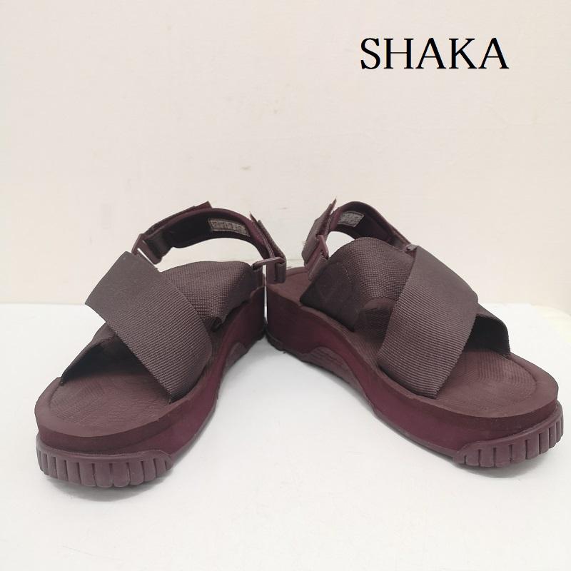 シャカ SHAKA サンダル サンダル 23ss FIESTA PLATFORM 厚底 サンダル 25.0cm ボルドー / ボルドー / レディース USED 古着 中古 50144209