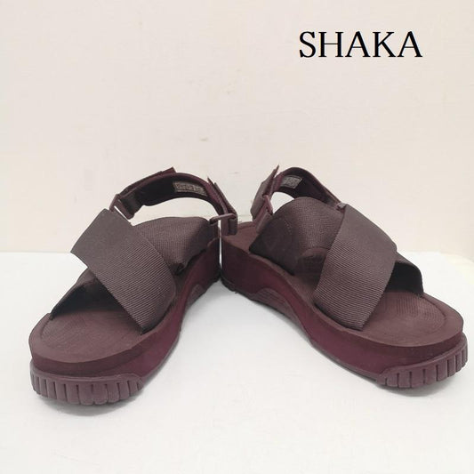 シャカ SHAKA サンダル サンダル 23ss FIESTA PLATFORM 厚底 サンダル 25.0cm ボルドー / ボルドー / レディース USED 古着 中古 50144209