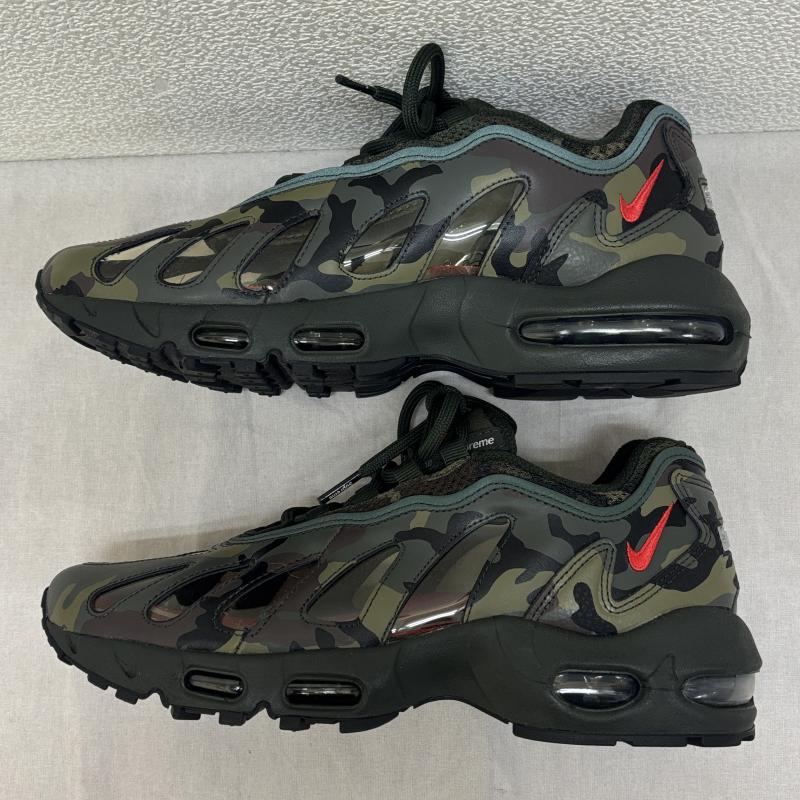 ナイキ NIKE スニーカー スニーカー SUPREME シュプリーム AIR MAX 96 エアマックス 21ss CV7652-300 26.5cm カモフラージュ柄・迷彩 X ロゴ、文字 メンズ USED 古着 中古 50144221