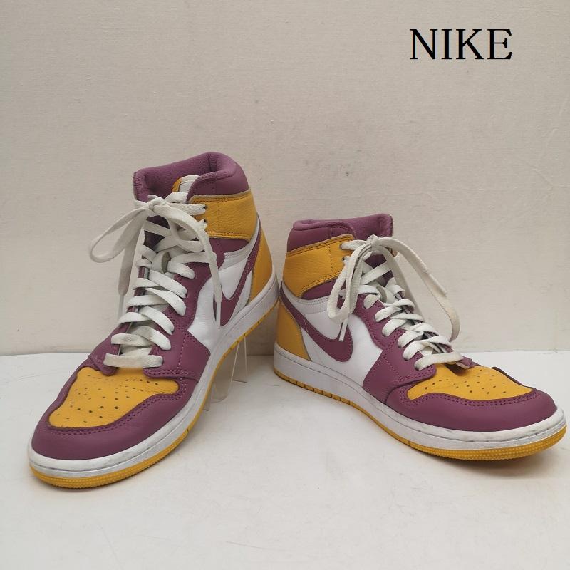 ナイキ NIKE スニーカー スニーカー AIR JORDAN 1 RETRO HIGH OG BROTHERHOOD 555088-706 ワンレトロハイ ブラザーフッド スニーカー 27.0cm メンズ USED 古着 中古 50144239