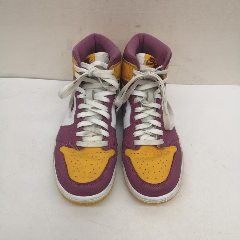 ナイキ NIKE スニーカー スニーカー AIR JORDAN 1 RETRO HIGH OG BROTHERHOOD 555088-706 ワンレトロハイ ブラザーフッド スニーカー 27.0cm メンズ USED 古着 中古 50144239
